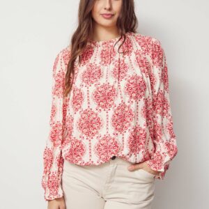 Tanna Blus - Red Floral