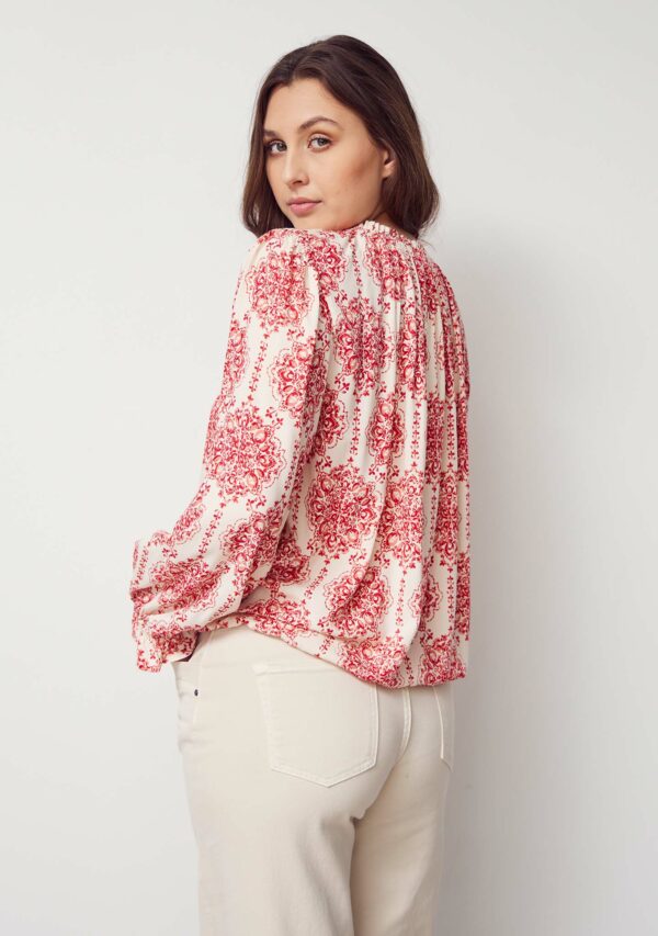 Tanna Blus - Red Floral - Bild 3