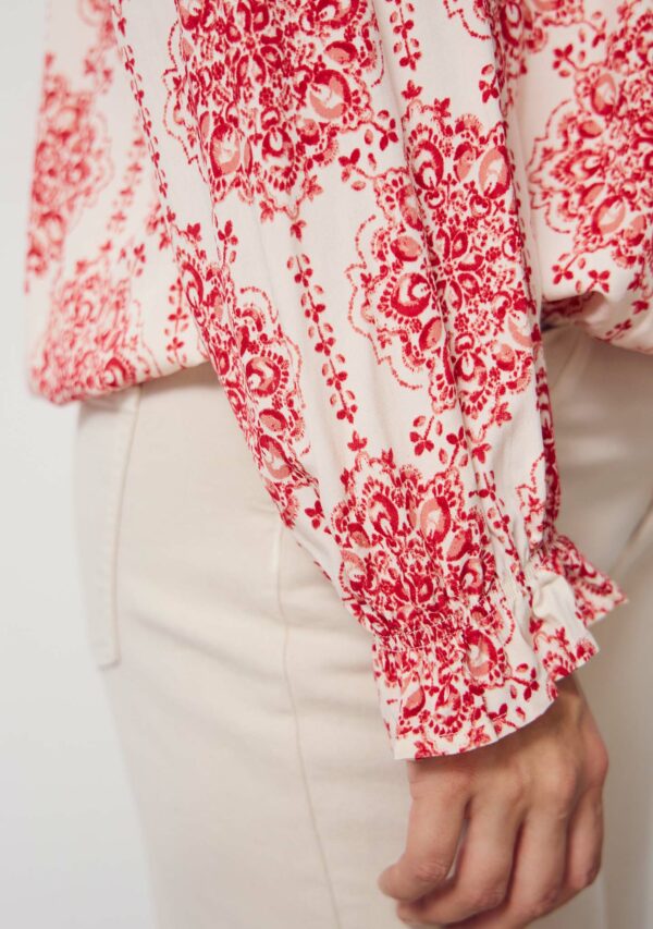 Tanna Blus - Red Floral - Bild 4