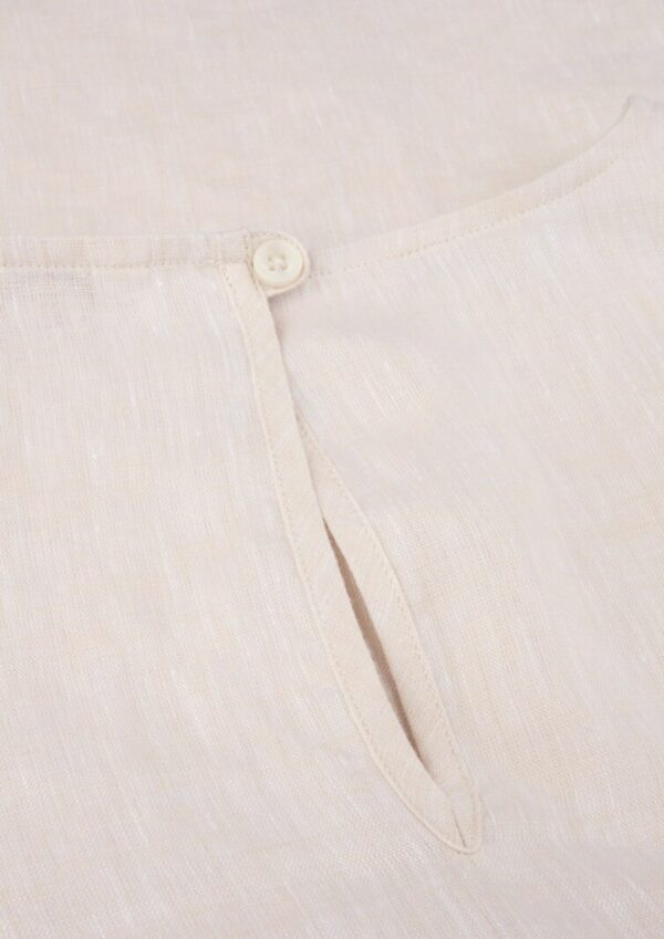 Carmen Beige Linneblus - Bild 4