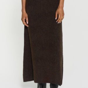 Israa Knitted Skirt - mocha brown