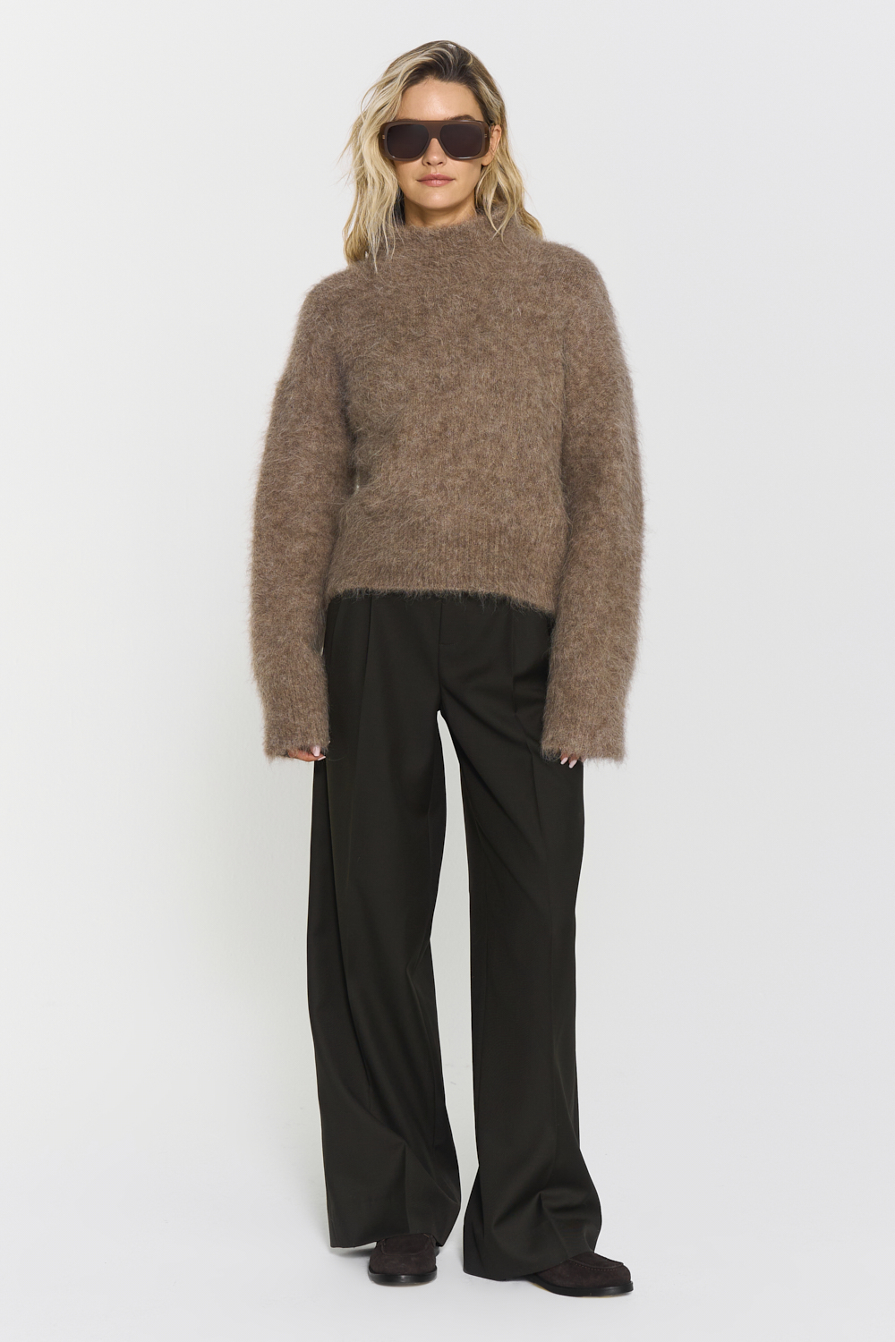 Ritva knitted sweater - Hazelnut - Bild 2