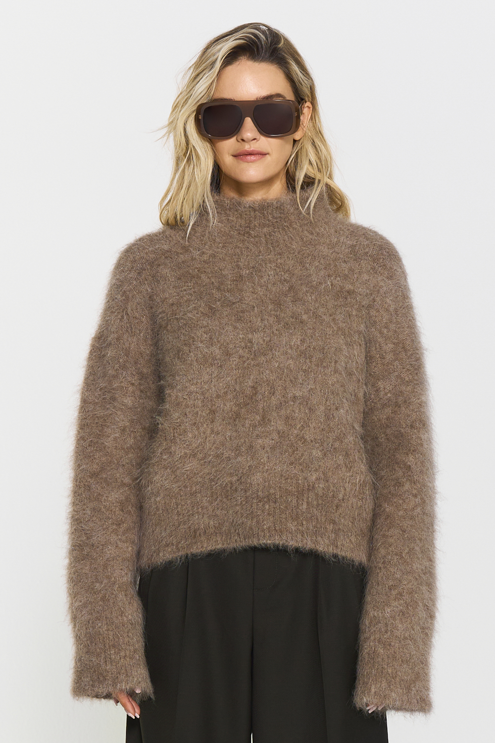 Ritva knitted sweater - Hazelnut