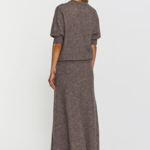 Israa Knitted Skirt - Dk truffle