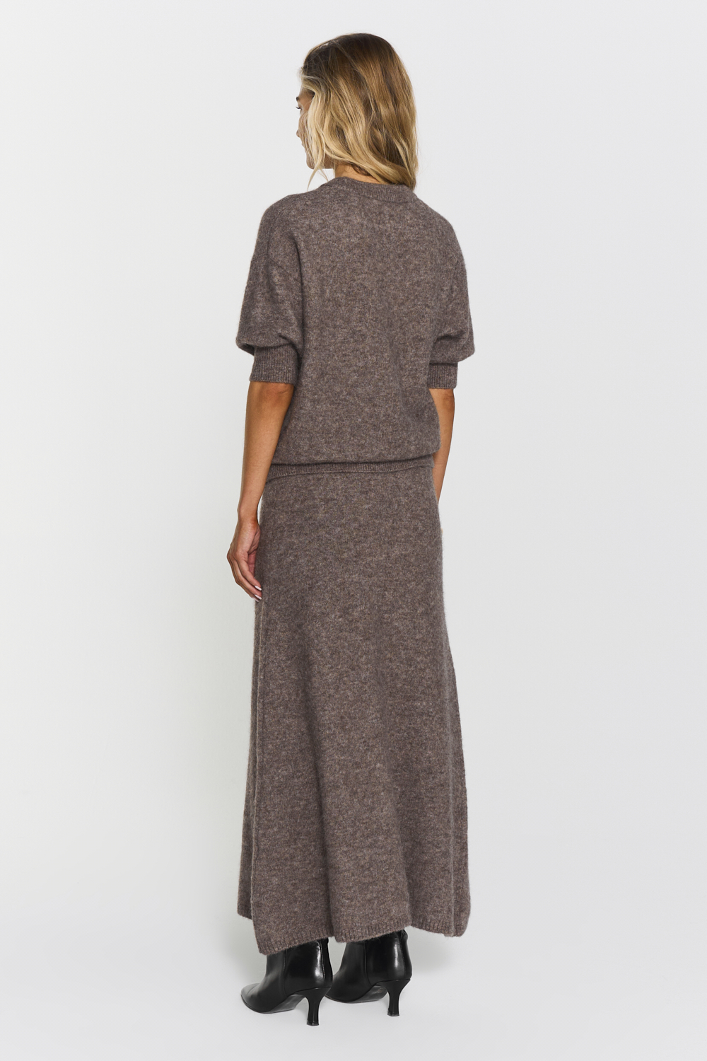 Israa Knitted Skirt - Dk truffle - Bild 2