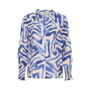 Ane Printed Blouse – Blue Graphical | Isay