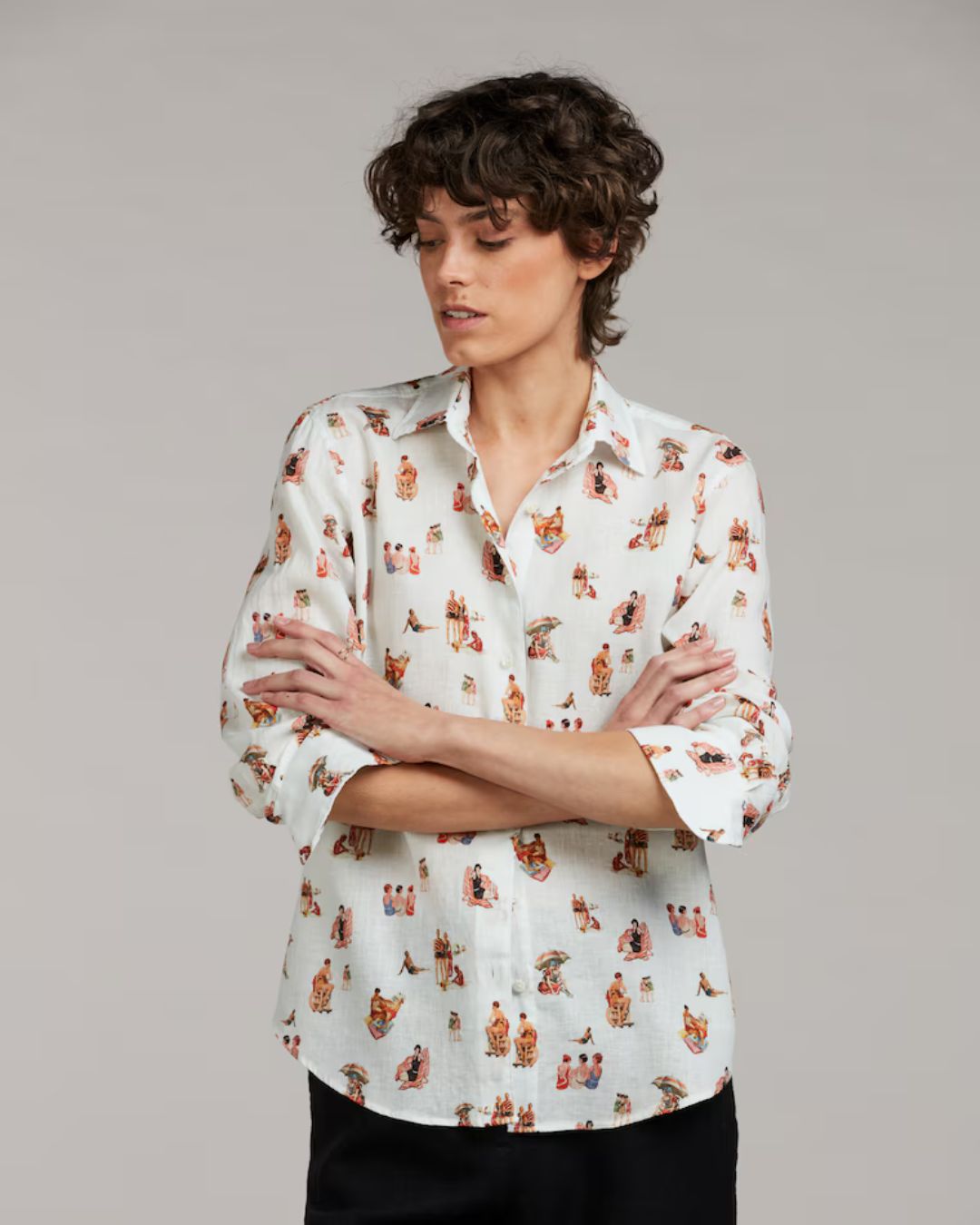 Siri Linneskjorta - strandmönster | Stenströms - Bild 2