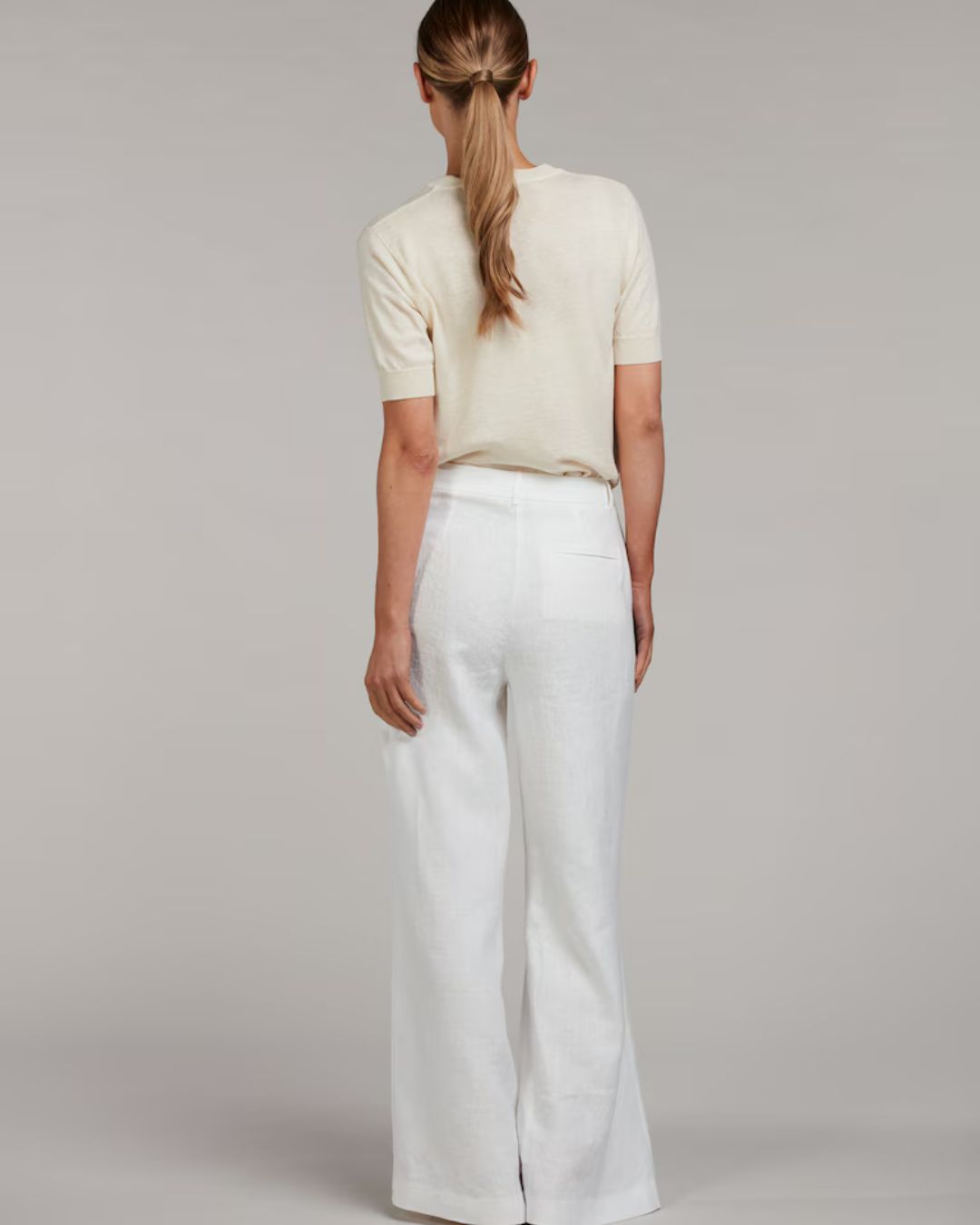 Louise Offwhite Linnebyxa | Stenströms - Bild 3