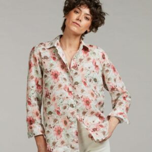 Siri Linneskjorta - blommig | Stenströms