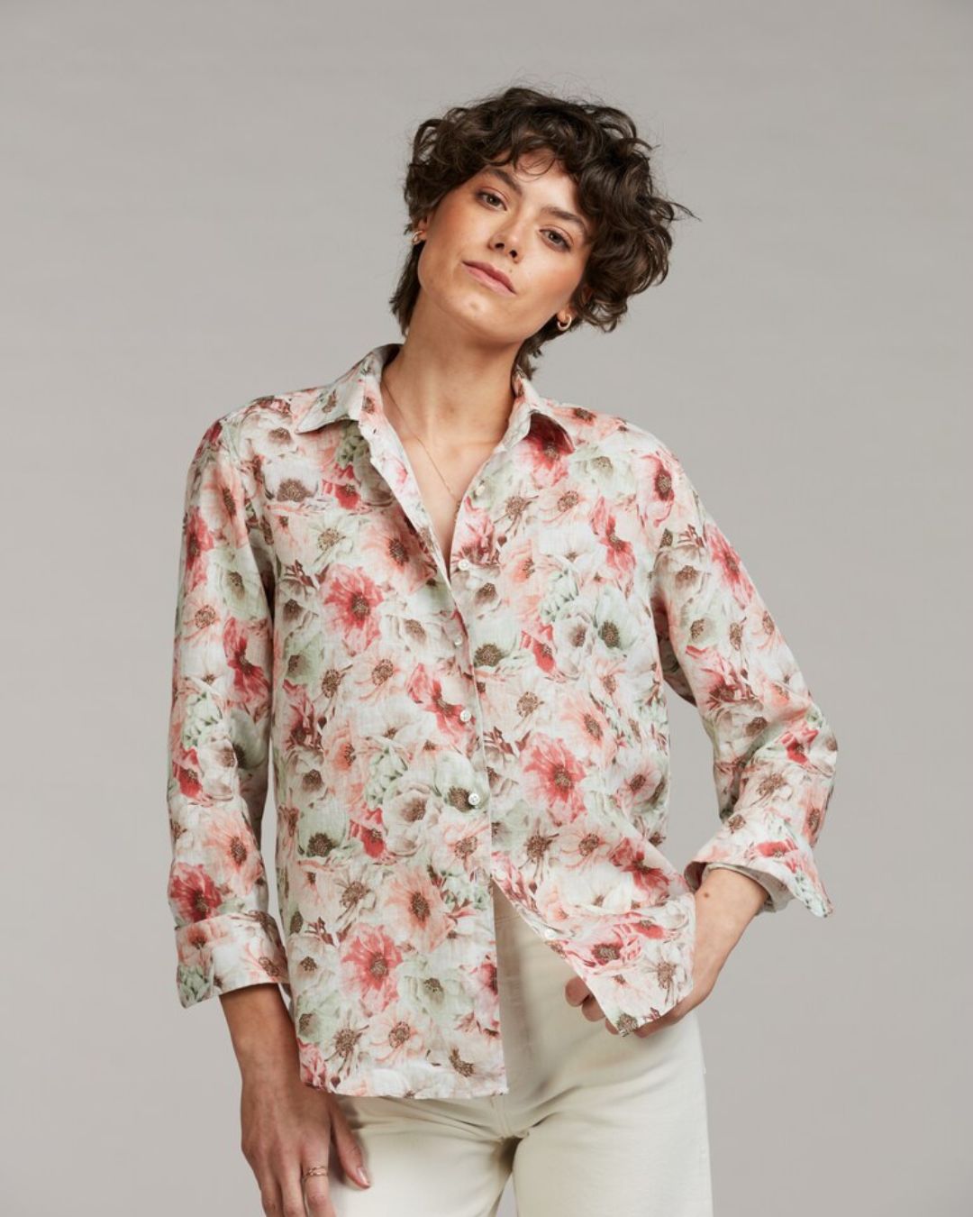 Siri Linneskjorta - blommig | Stenströms - Bild 2