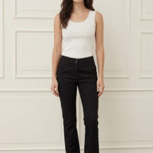 Isay Long Highwaist chino - svart