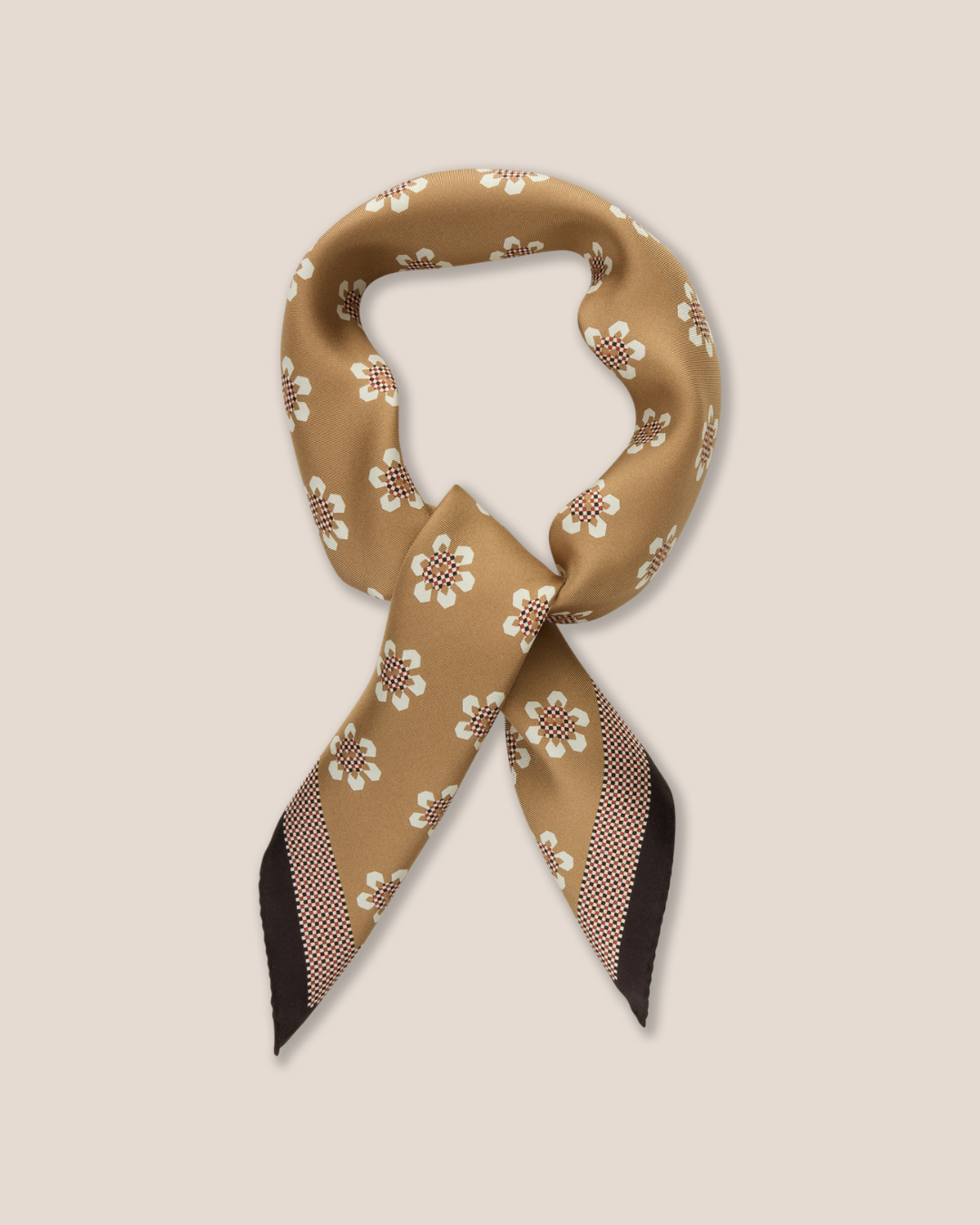 Mönstrad Scarf i Siden - Stenströms