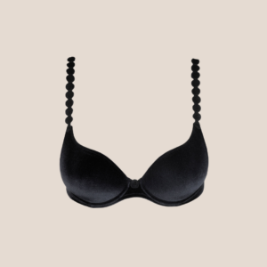 Tom heartshaped bh black velvet - Marie Jo